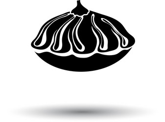 Cartoon halloween pumpkin with holiday ornament Vector Image