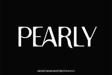 display alphabet font design suitable vector image
