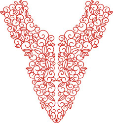 Neck line design Royalty Free Vector Image - VectorStock