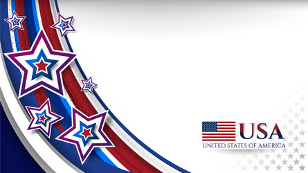 Usa color flag concept background Royalty Free Vector Image