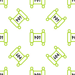 line magic scroll icon isolated seamless pattern vector image