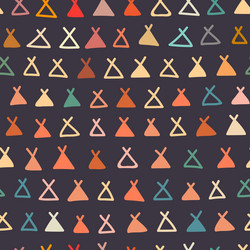 simple abstract shape repeat pattern design vector image