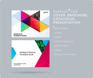 Triangular Presentation Template vector