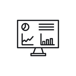 dashboard icon set real time data monitor symbol vector image