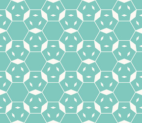 linear hexagonal grid geometric seamless pattern vector image