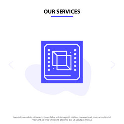 our services chip computer cpu hardware processor vector image