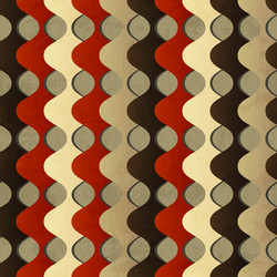 Retro Wave Pattern with Grunge Texture vector image