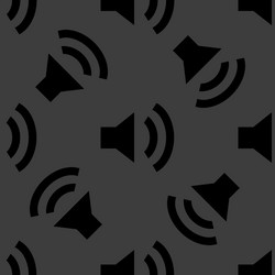 speaker web icon flat design seamless pattern vector image