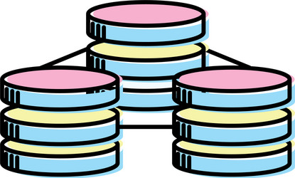database technology system information service vector image