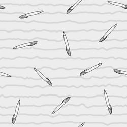 simple pen and paper line repeat pattern design vector image