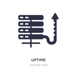 uptime icon on white background simple element vector image