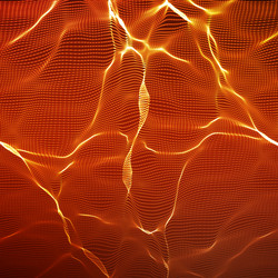 abstract red wave mesh background vector image