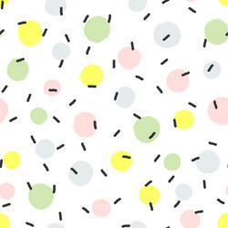 Abstract seamless pattern with round spots vector