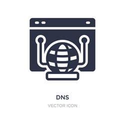 dns icon on white background simple element from vector image