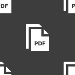 File pdf icon sign seamless pattern on a gray vector