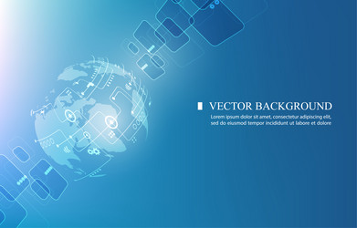 Global Network Connection Technology vector