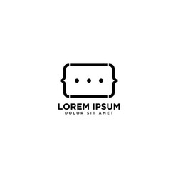 code chat design communication simple vector image