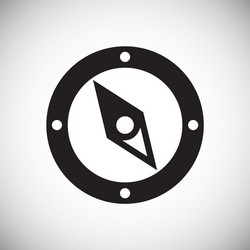 compass icon on background for graphic and web vector image
