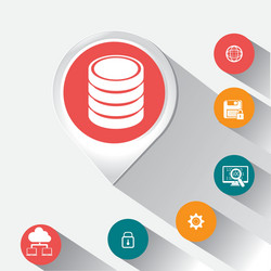 database design vector image