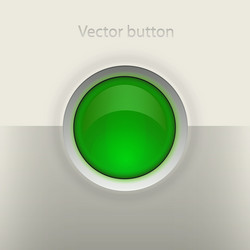 glossy empty button vector image