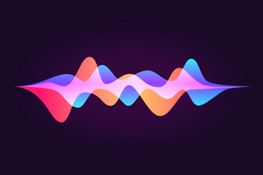 Sound waves set audio digital equalizer Royalty Free Vector