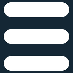 Stack flat white color rounded icon Royalty Free Vector