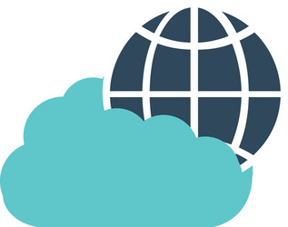 cloud technology global connection data vector image