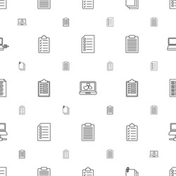 notebook icons pattern seamless white background vector