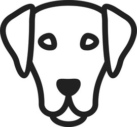 Beagle dog face Royalty Free Vector Image - VectorStock