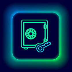 Glowing neon line prostake icon isolated vector