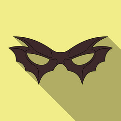 Isolated object of hero and mask symbol vector