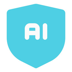 shield for data encryption with artificial vector image