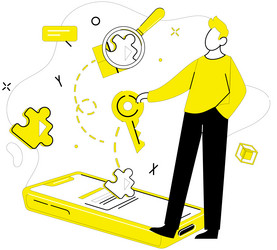structured thinking efficient management vector image