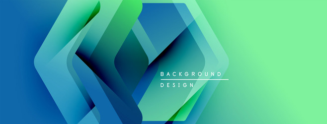abstract geometric shapes overlap creating vector image