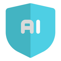 shield for data encryption with artificial vector image