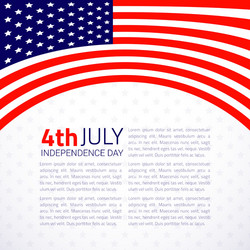 stylish american independence day design vector