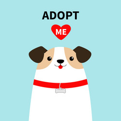 Adopt Me Cute Dog Sign Stock Vector (Royalty Free) 71763850