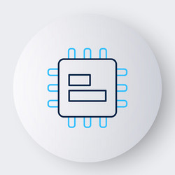 Line computer processor with microcircuits cpu vector