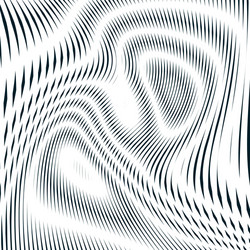 Optical background with monochrome geometric lines vector