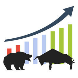 Bullish and bearish symbols vector