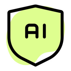 shield for data encryption with artificial vector image