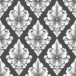 Damask seamless pattern background classical vector