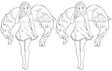 Angel Anime Drawings In Pencil  Anime drawings Angel drawing Drawings