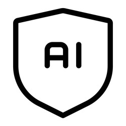 shield for data encryption with artificial vector image
