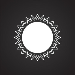 sun icon on background for graphic and web design vector image