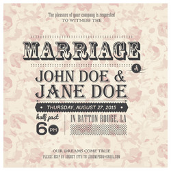 Romantic Floral Wedding Invitation Vector Image