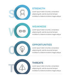 SWOT Analysis Template vector image
