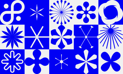 abstract geometry pattern with silhouette basic vector image