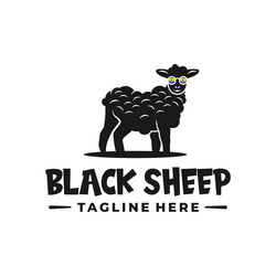 Black sheep logo Royalty Free Vector Image - VectorStock