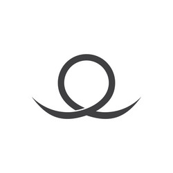 loop overlapping line simple logo vector image
